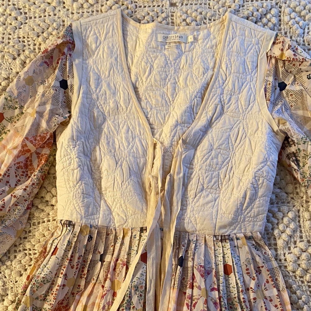 Teresita Dress in Daisy Patchwork